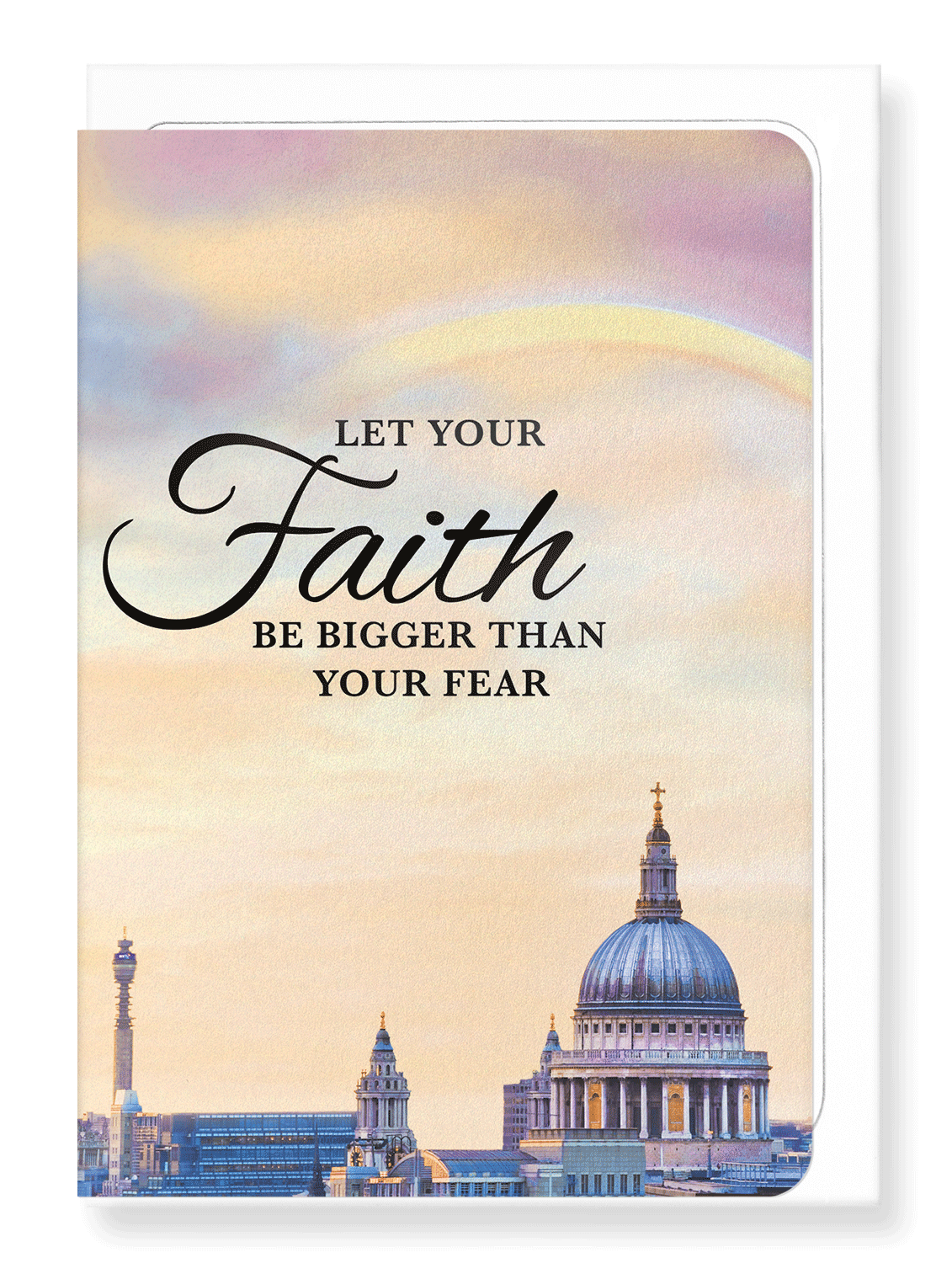 Ezen Designs - Faith bigger than fear - Greeting Card - Front