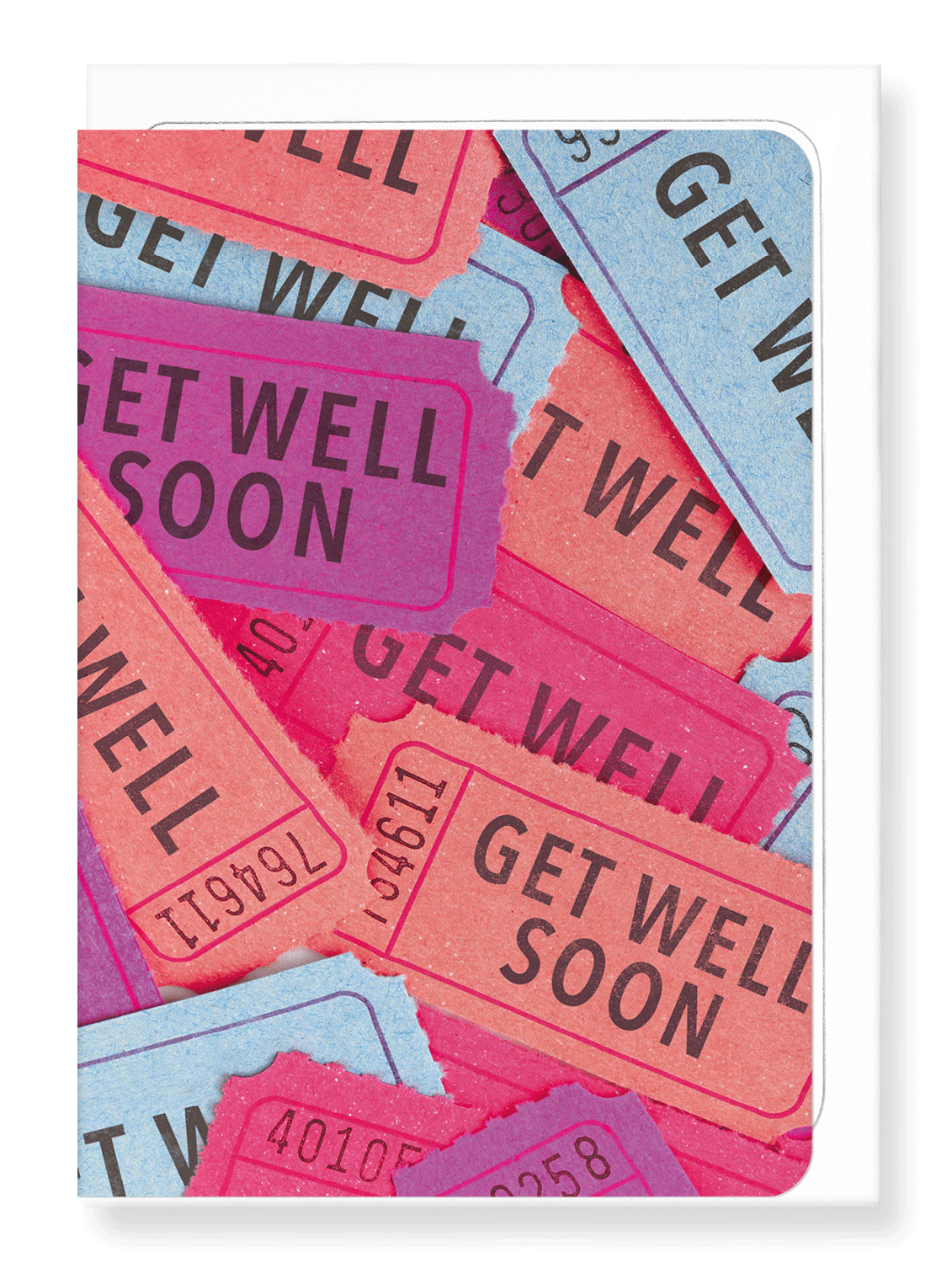 Ezen Designs - Tickets of get well - Greeting Card - Front