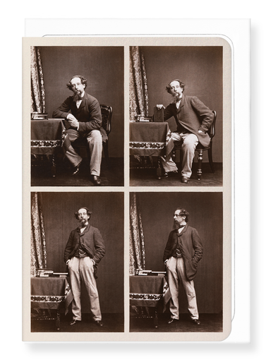 Ezen Designs - Photographs of Charles Dickens: Set B (1858) - Greeting Card - Front