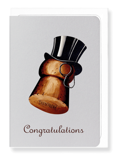 Ezen Designs - Congratulations top hat - Greeting Card - Front