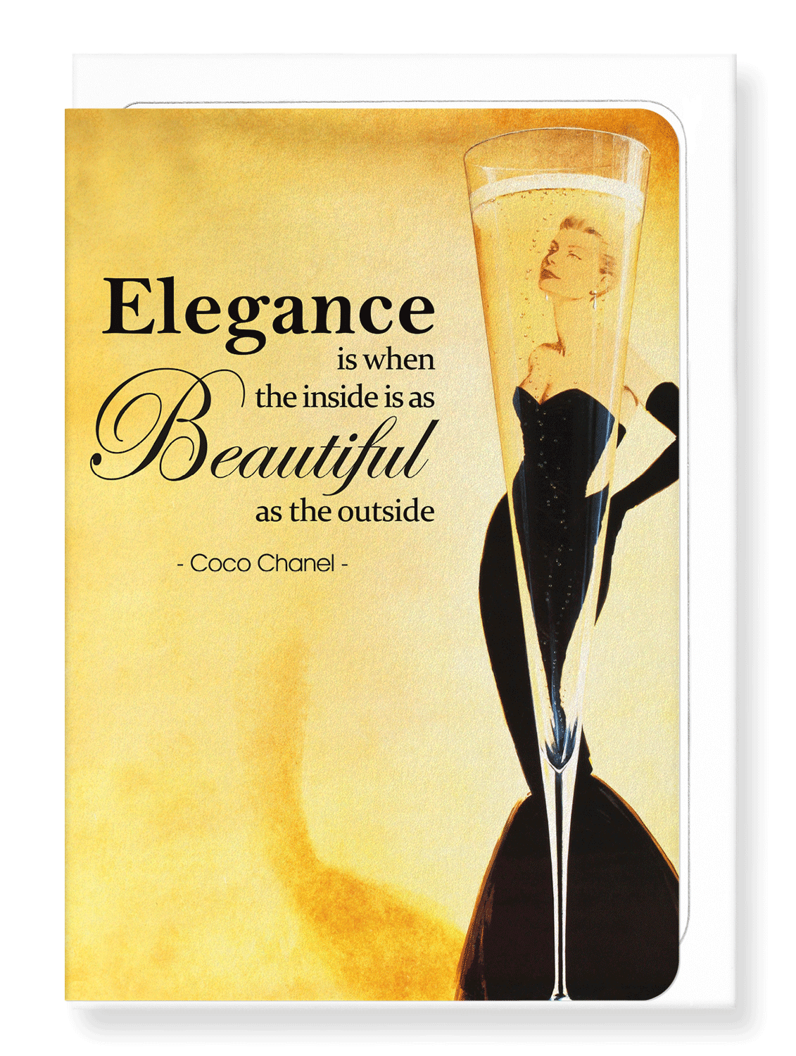 Ezen Designs - Elegant beauty - Greeting Card - Front