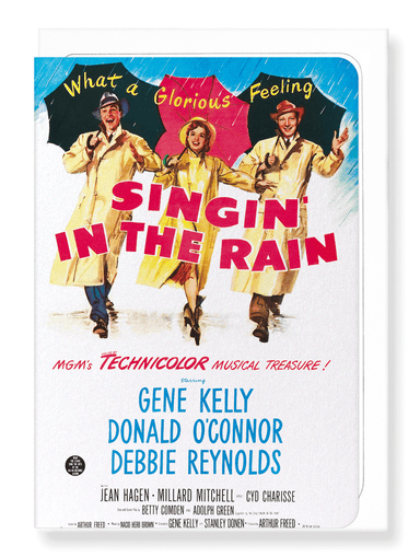 Ezen Designs - Singing in the rain (1952) - Greeting Card - Front