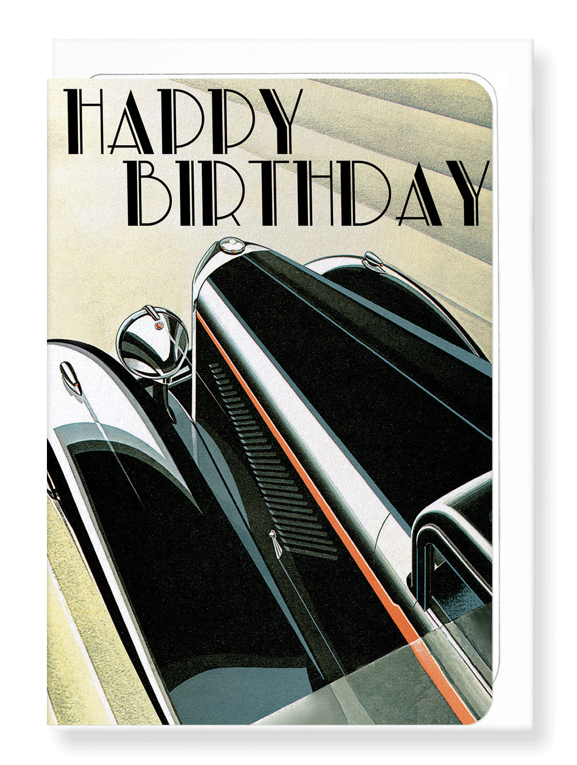 Ezen Designs - Birthday car - Greeting Card - Front