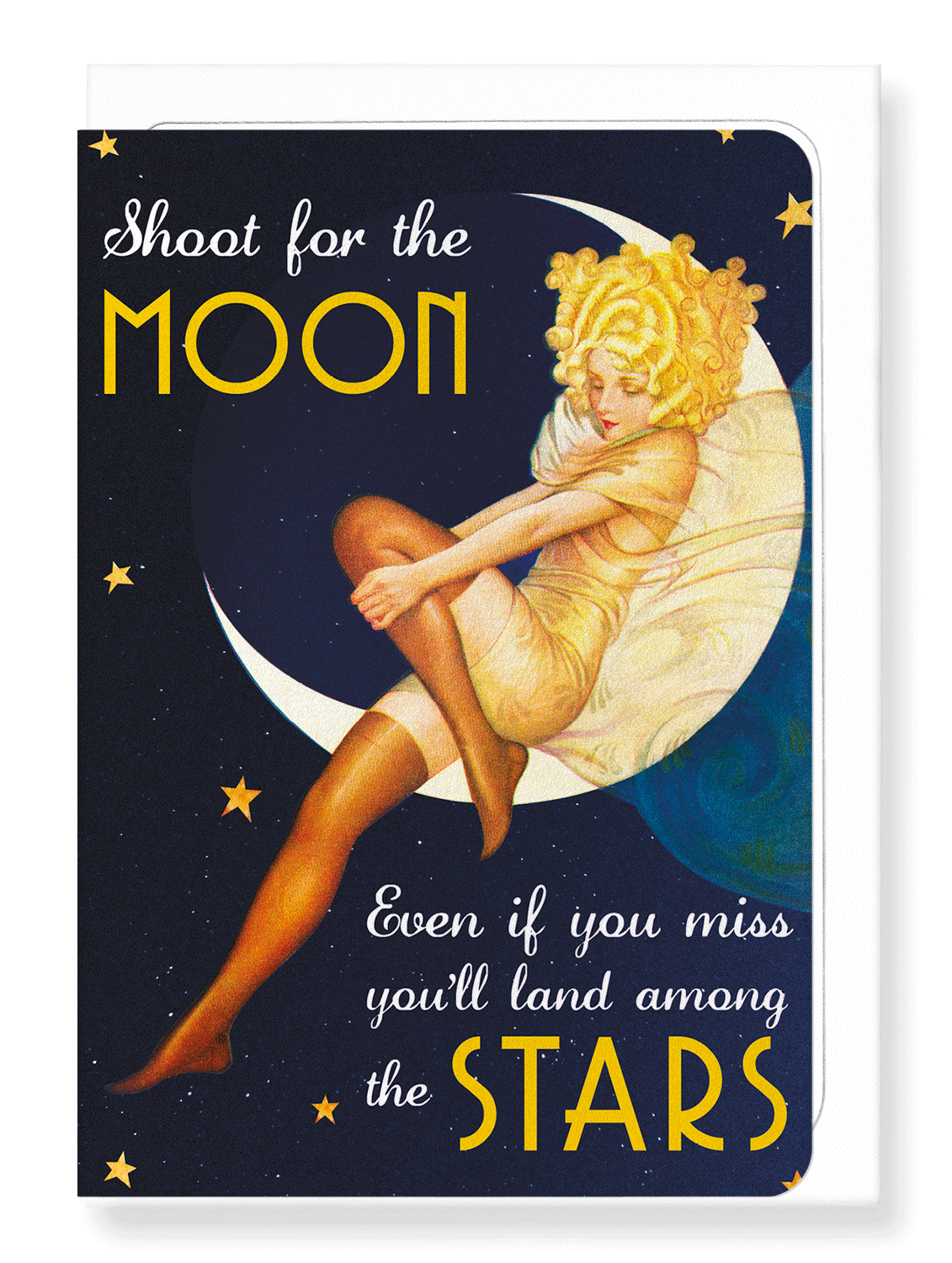 Ezen Designs - Shoot for the moon - Greeting Card - Front