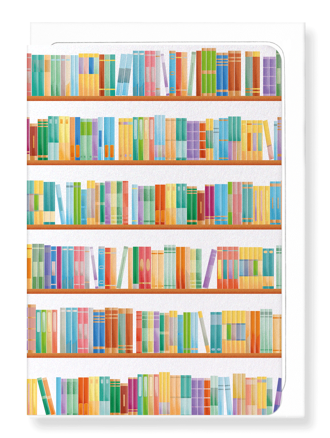 Ezen Designs - Rainbow library - Greeting Card - Front