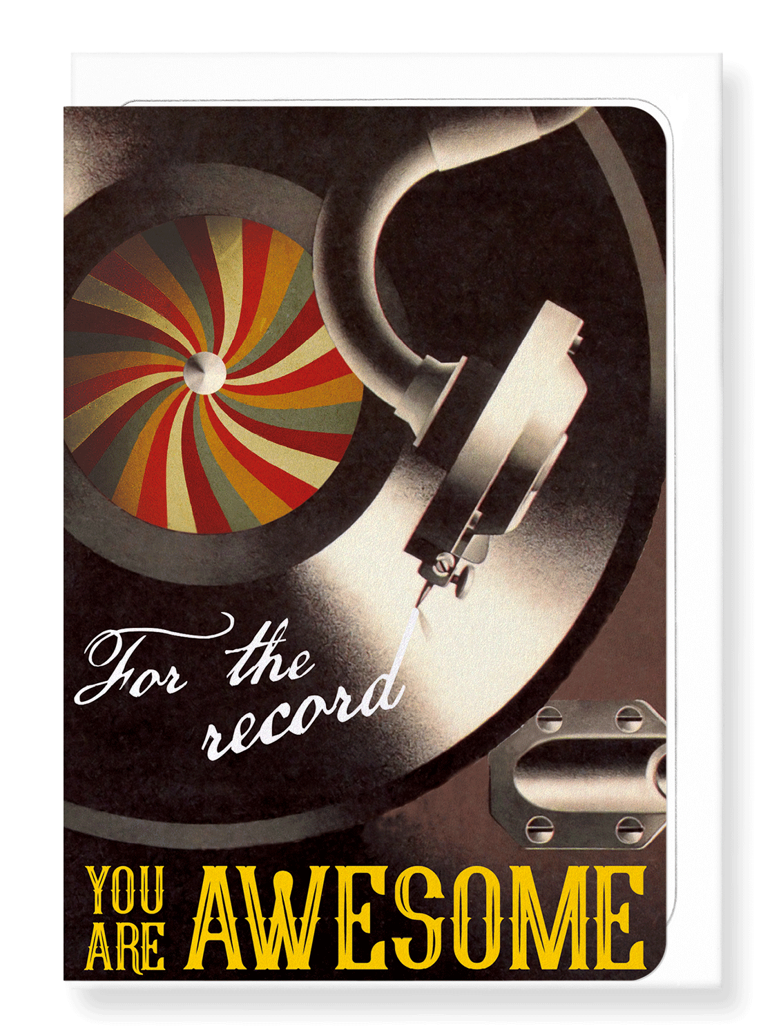 Ezen Designs - For the record - Greeting Card - Front