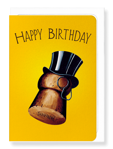 Ezen Designs - Birthday top hat - Greeting Card - Front