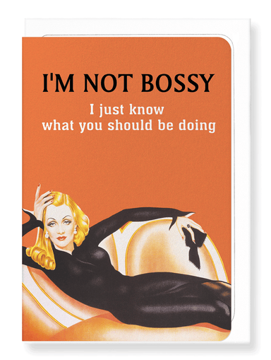 Ezen Designs - I'm not bossy - Greeting Card - Front
