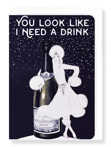 Ezen Designs - Another drink - Greeting Card - Front