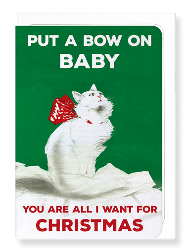 Ezen Designs - Bow on baby - Greeting Card - Front