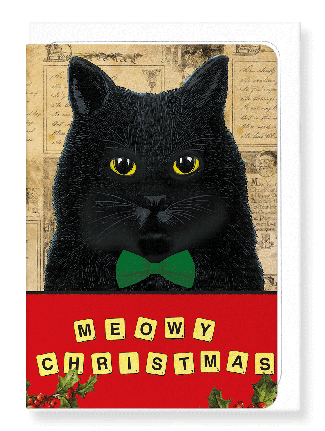 Ezen Designs - Meowy christmas - Greeting Card - Front