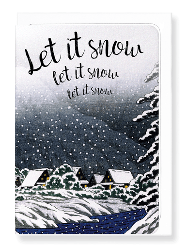 Ezen Designs - Let it snow - Greeting Card - Front