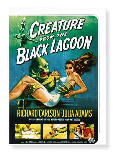 Ezen Designs - Creature from the black lagoon (1954) - Greeting Card - Front