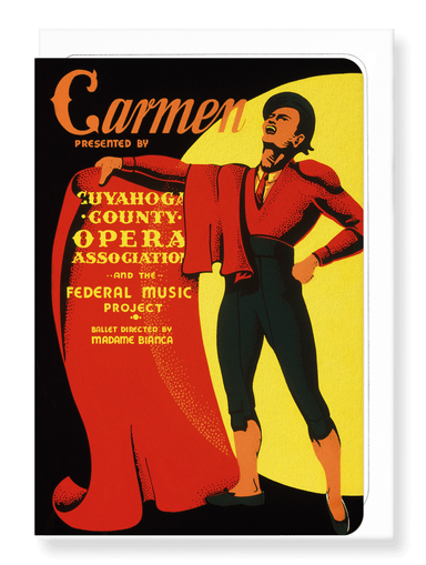 Ezen Designs - Carmen poster (1939) - Greeting Card - Front