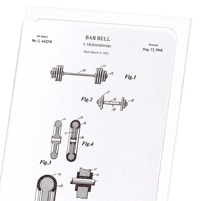 PATENT OF BARBELL  (1948)