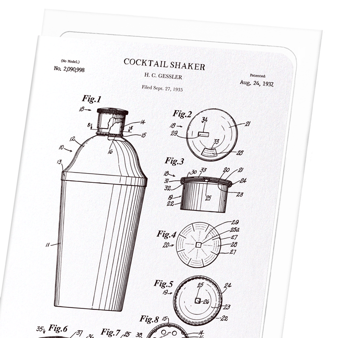 PATENT OF COCKTAIL SHAKER (1937)