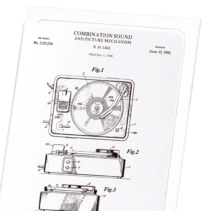 PATENT OF SOUND AND PICTURE MECHANISM (1950)