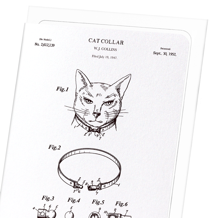 PATENT OF CAT COLLAR (1952)