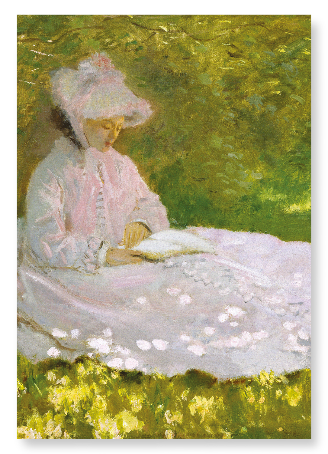 SPRING TIME READING BY MONET