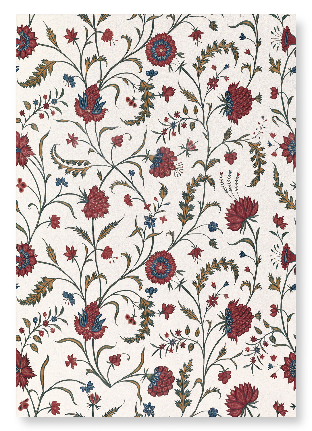 RED FLORAL EMBROIDERY (18TH C.)