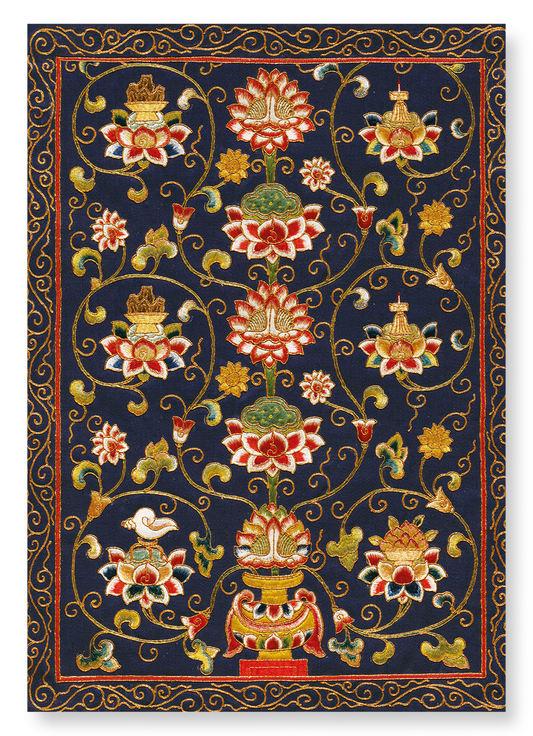LOTUS FLOWER EMBROIDERY (14TH C)