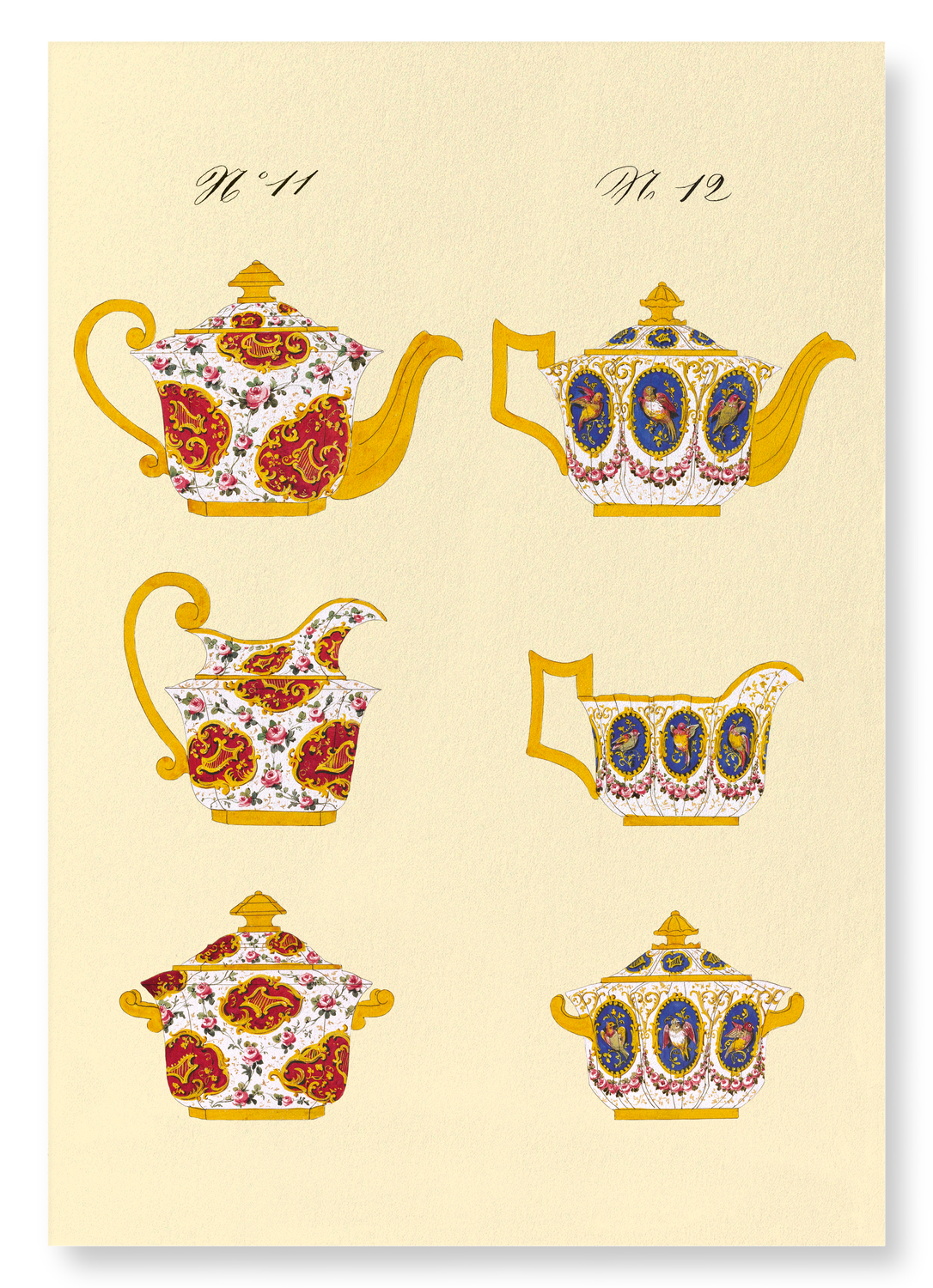 FRENCH TEA SET B (C. 1825-1850)