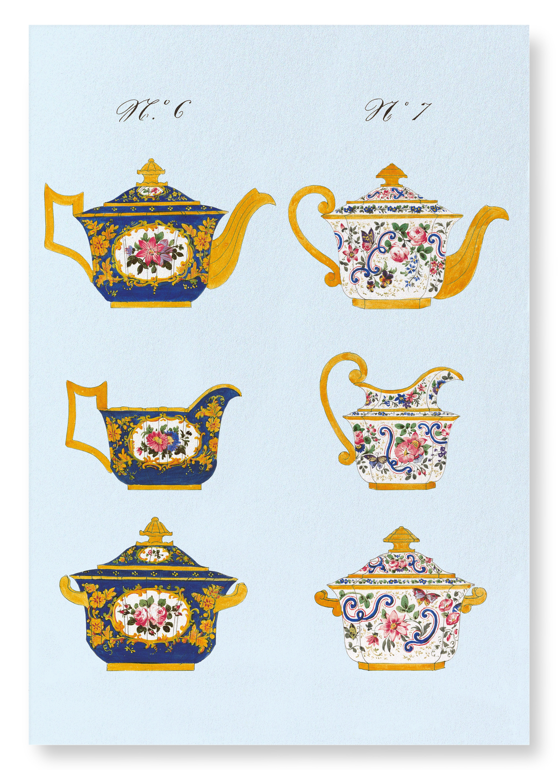 FRENCH TEA SET D (C. 1825-1850)