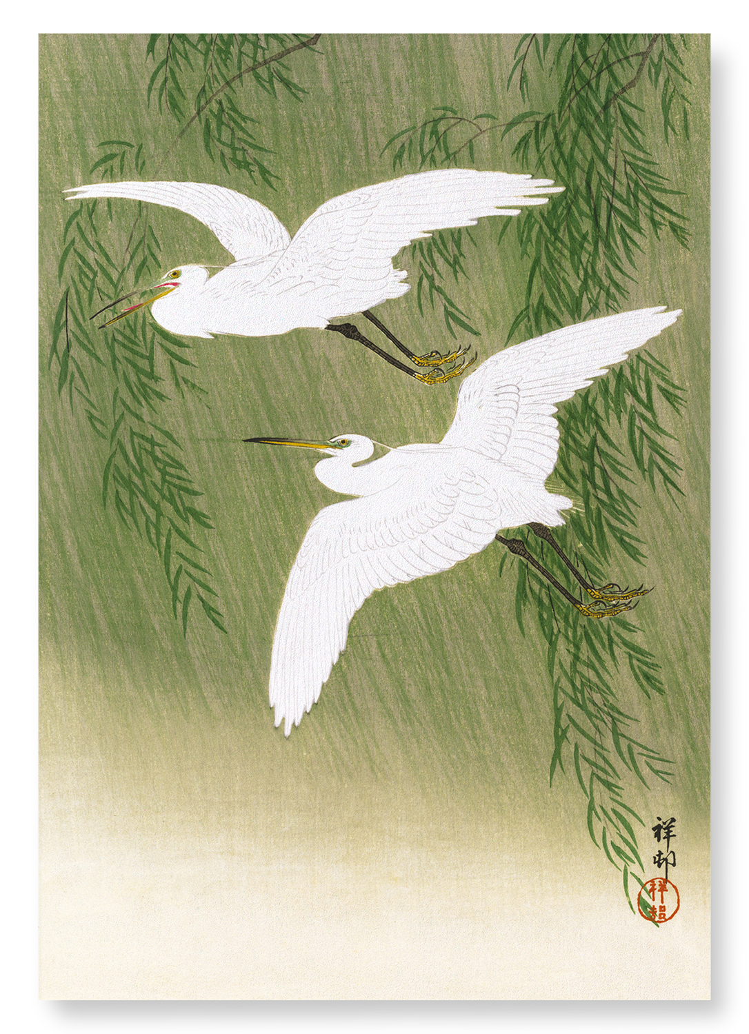 EGRETS AND WILLOW