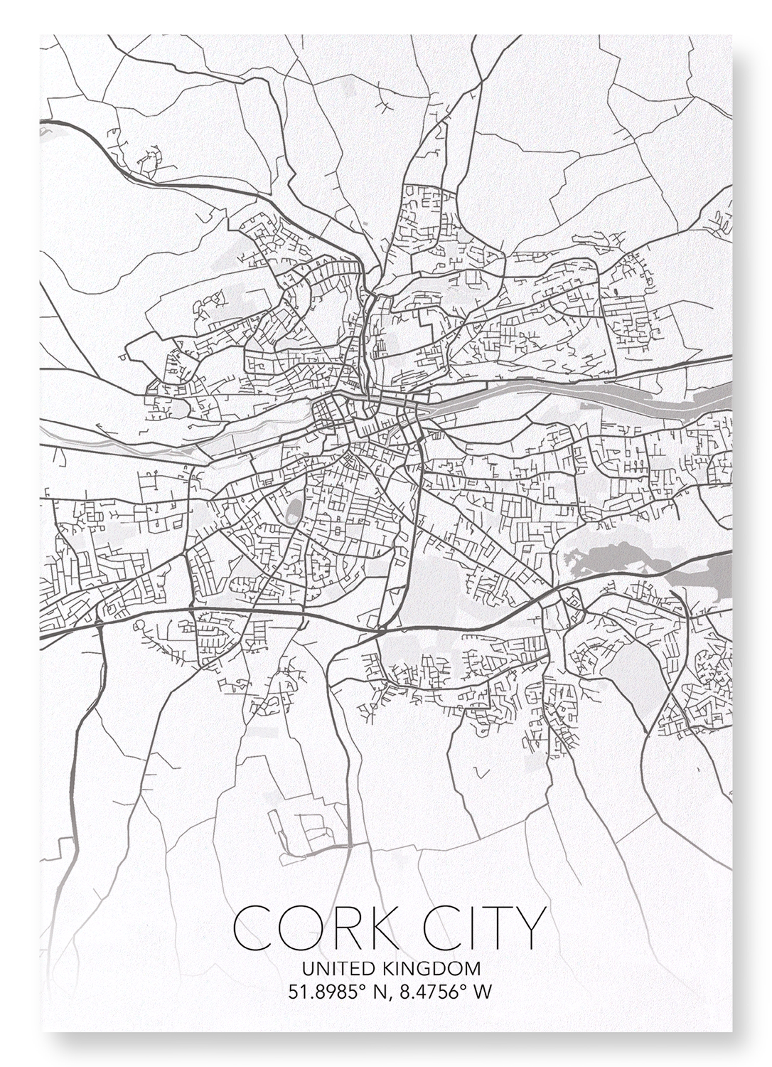 CORK CITY  FULL MAP