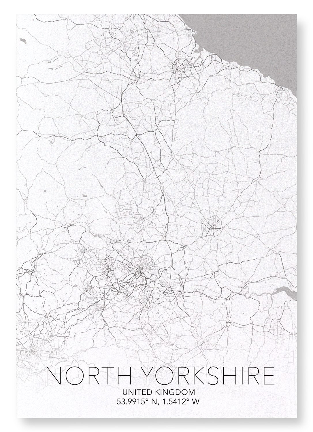 NORTH YORKSHIRE FULL MAP