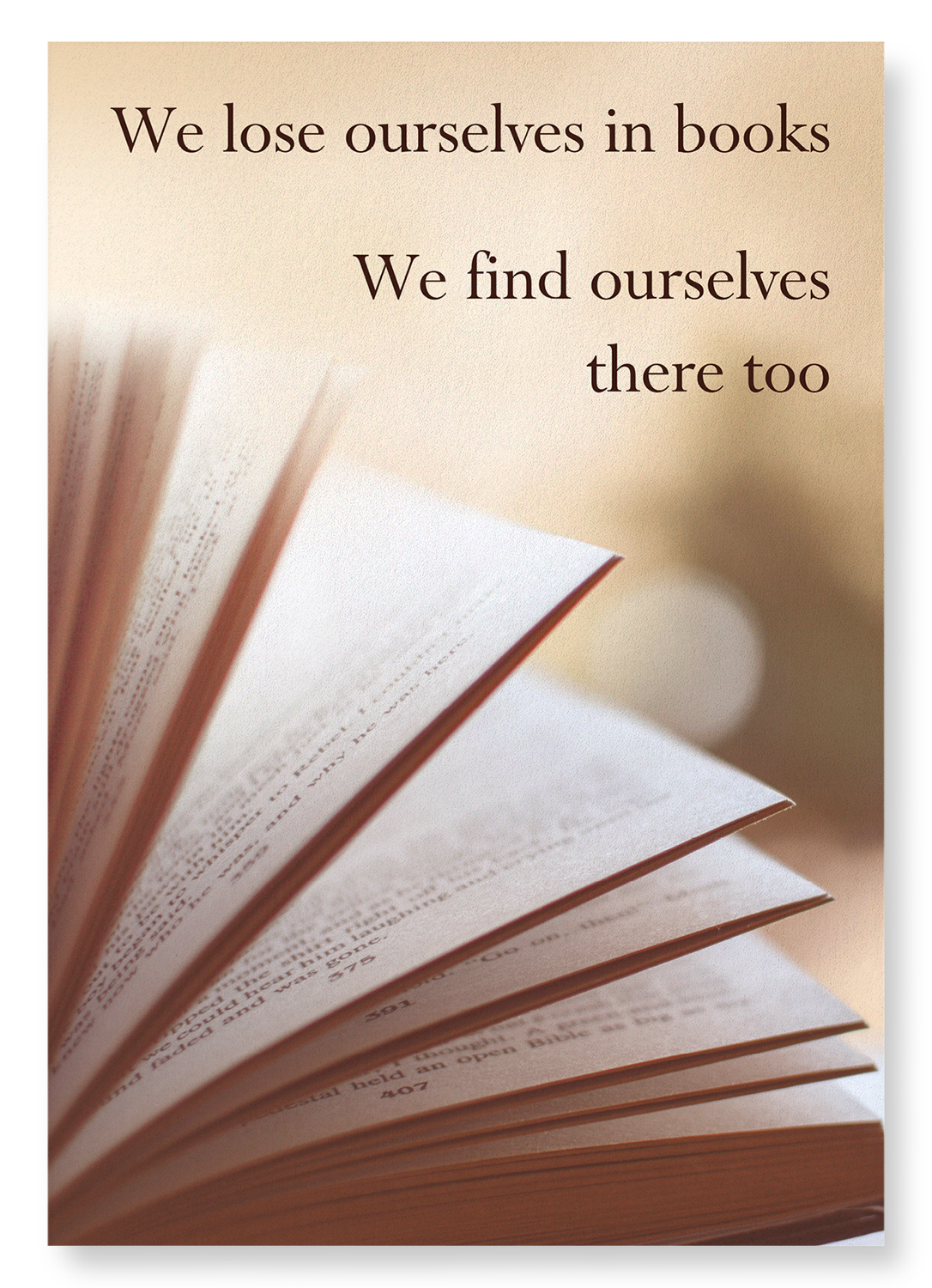 FINDING OURSELVES IN BOOKS