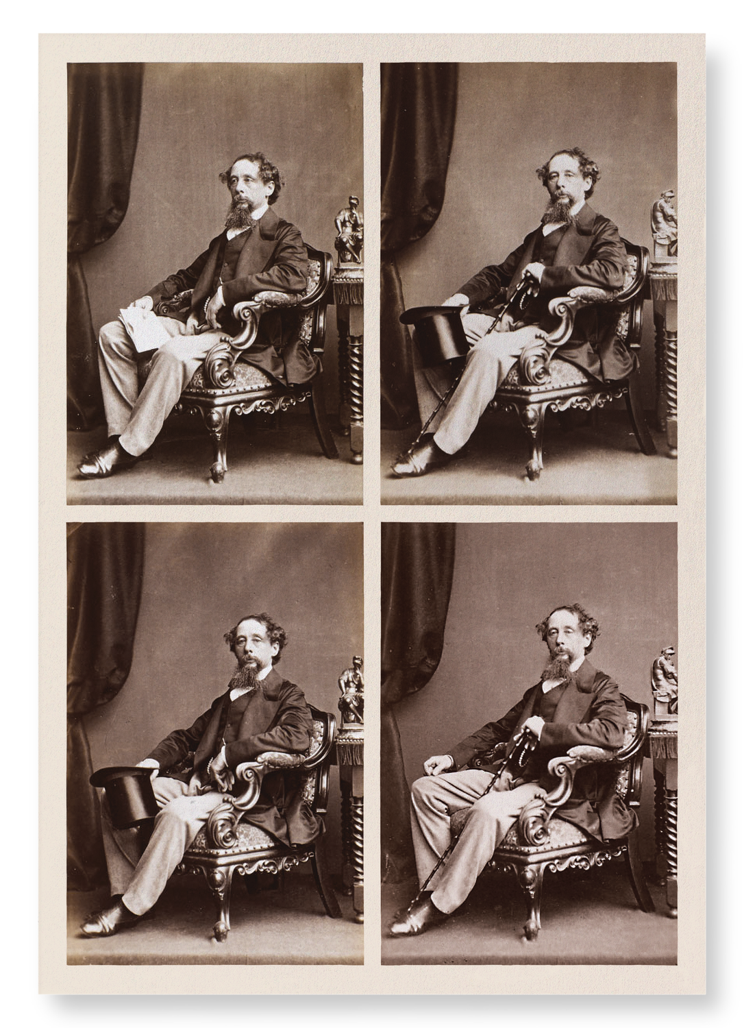 PHOTOGRAPHS OF CHARLES DICKENS: SET A (1858)