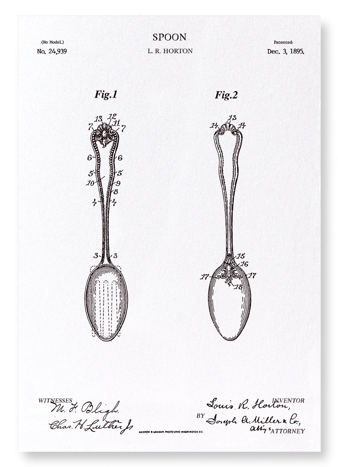 PATENT OF SPOON (1895)