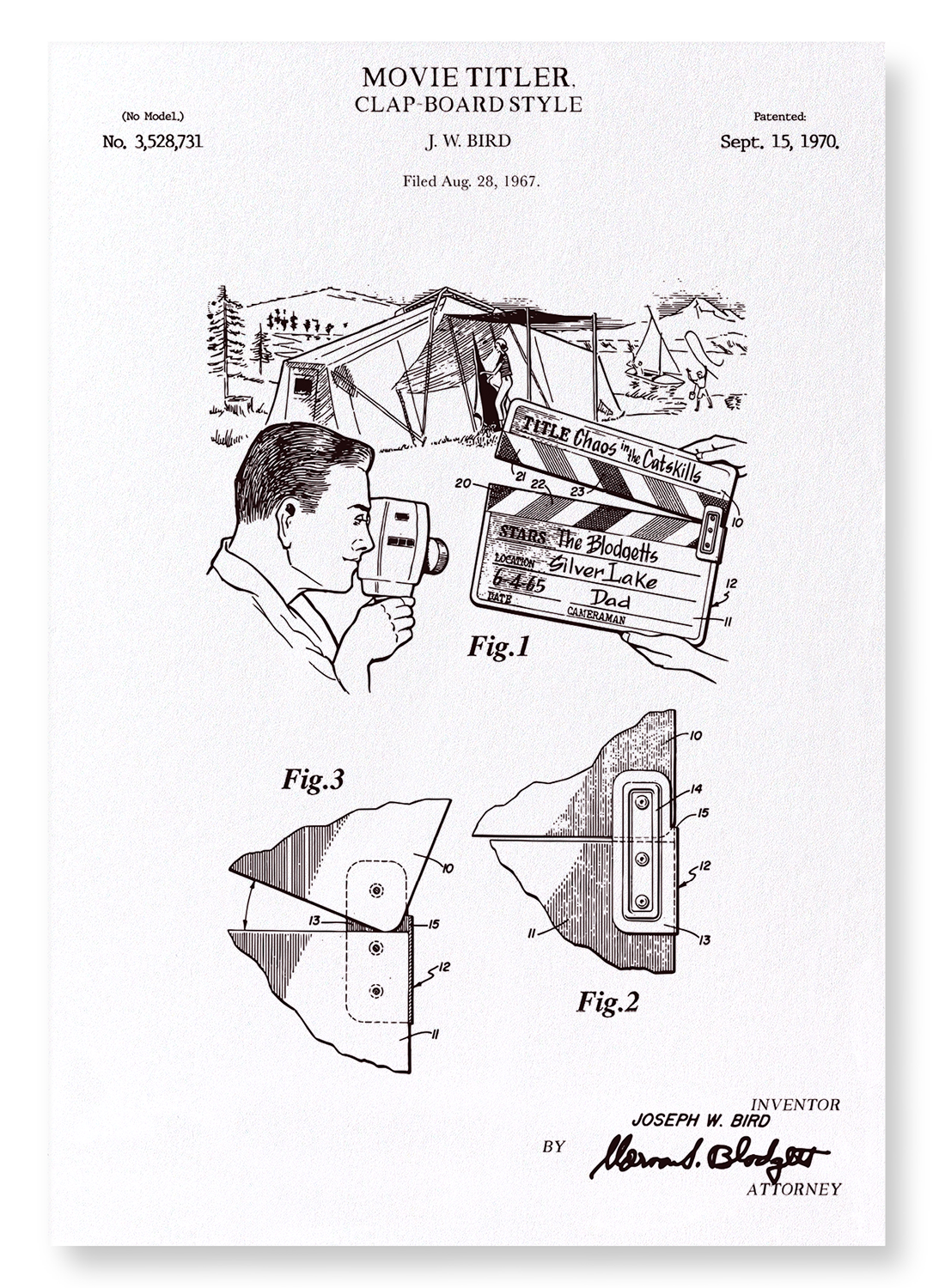 PATENT OF CLAP-BOARD STYLE (1970)