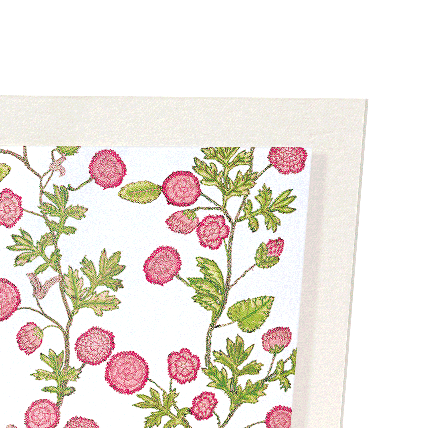 TUDOR EMBROIDERY OF ROSES ON WHITE (16TH C.)