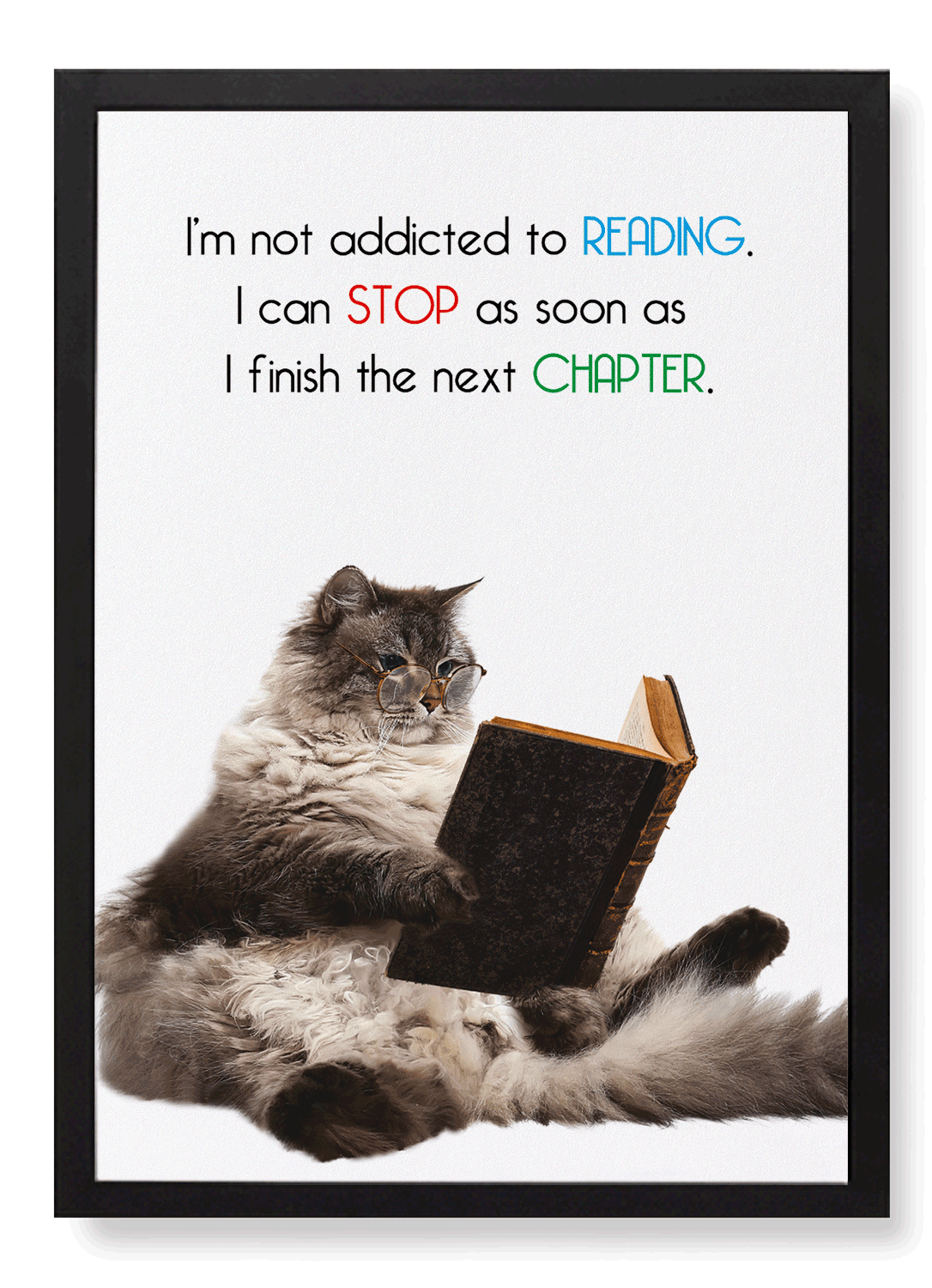 NOT ADDICTED TO READING