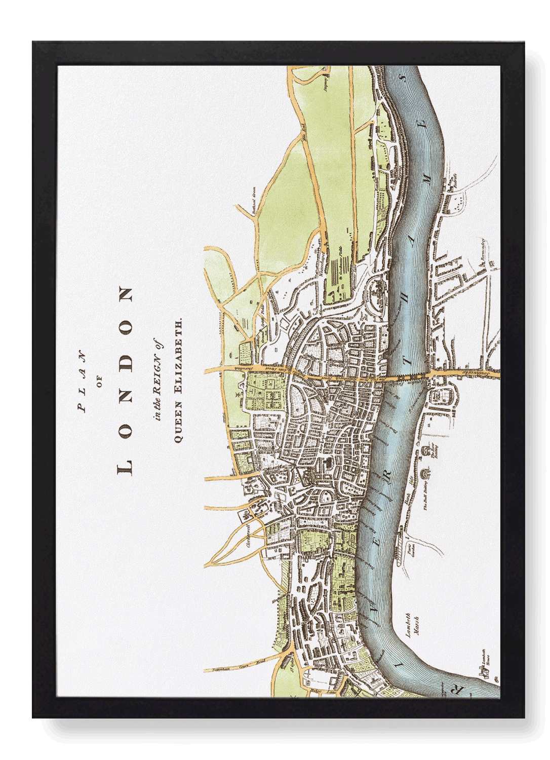 LONDON MAP (C.1580)