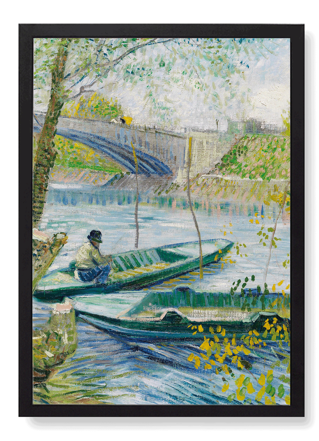 FISHING IN SPRING, THE PONT DE CLICHY (ASNIÈRES) (1887)