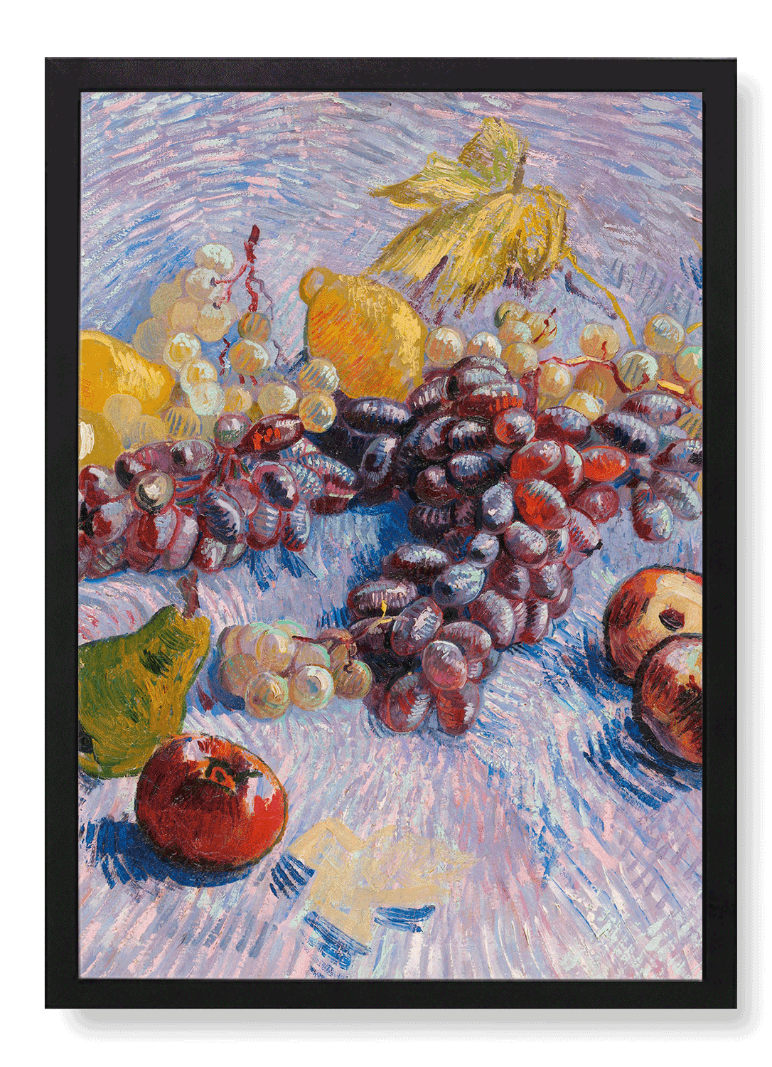 GRAPES, LEMONS, PEARS, AND APPLES (1887)