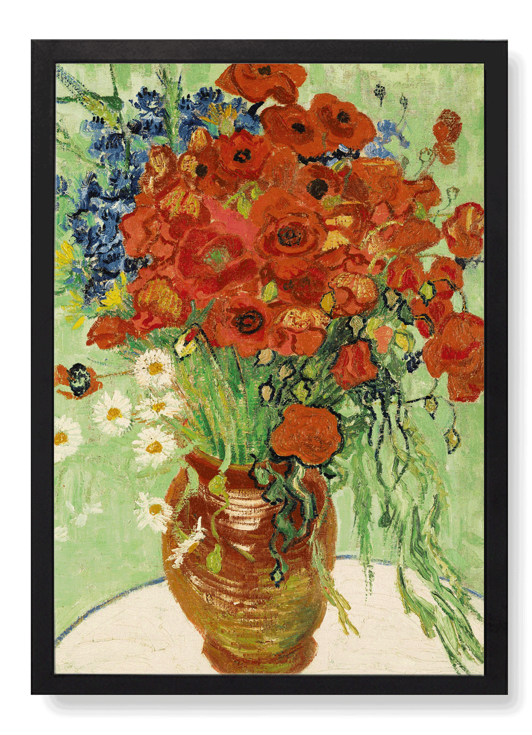 VASE WITH DAISIES AND POPPIES (1890)