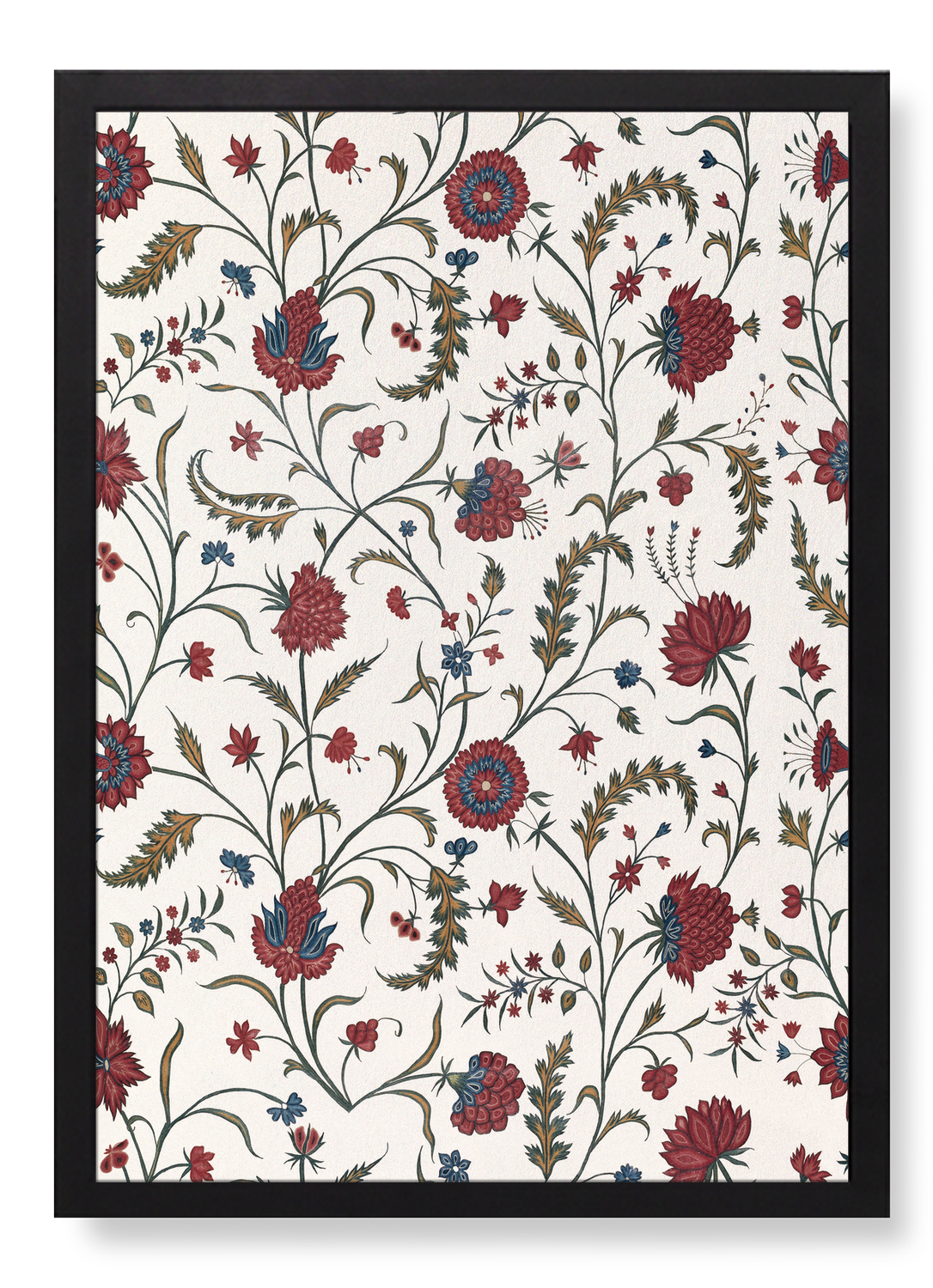 RED FLORAL EMBROIDERY (18TH C.)