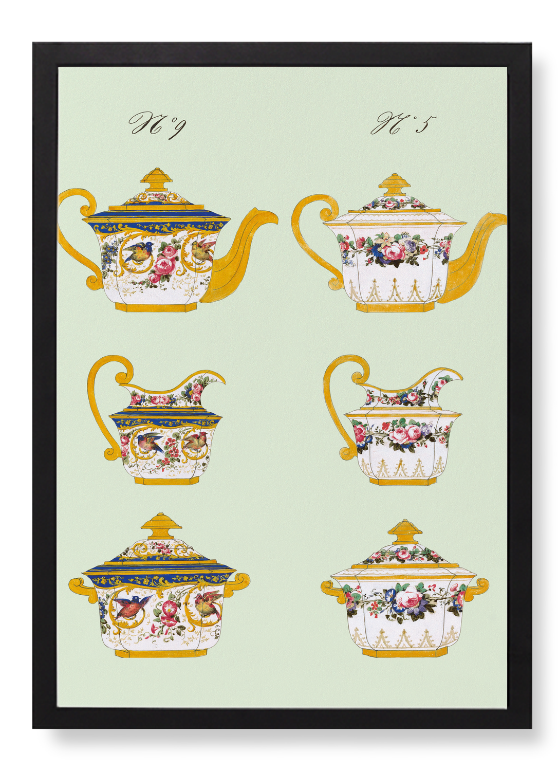 FRENCH TEA SET E (C. 1825-1850)