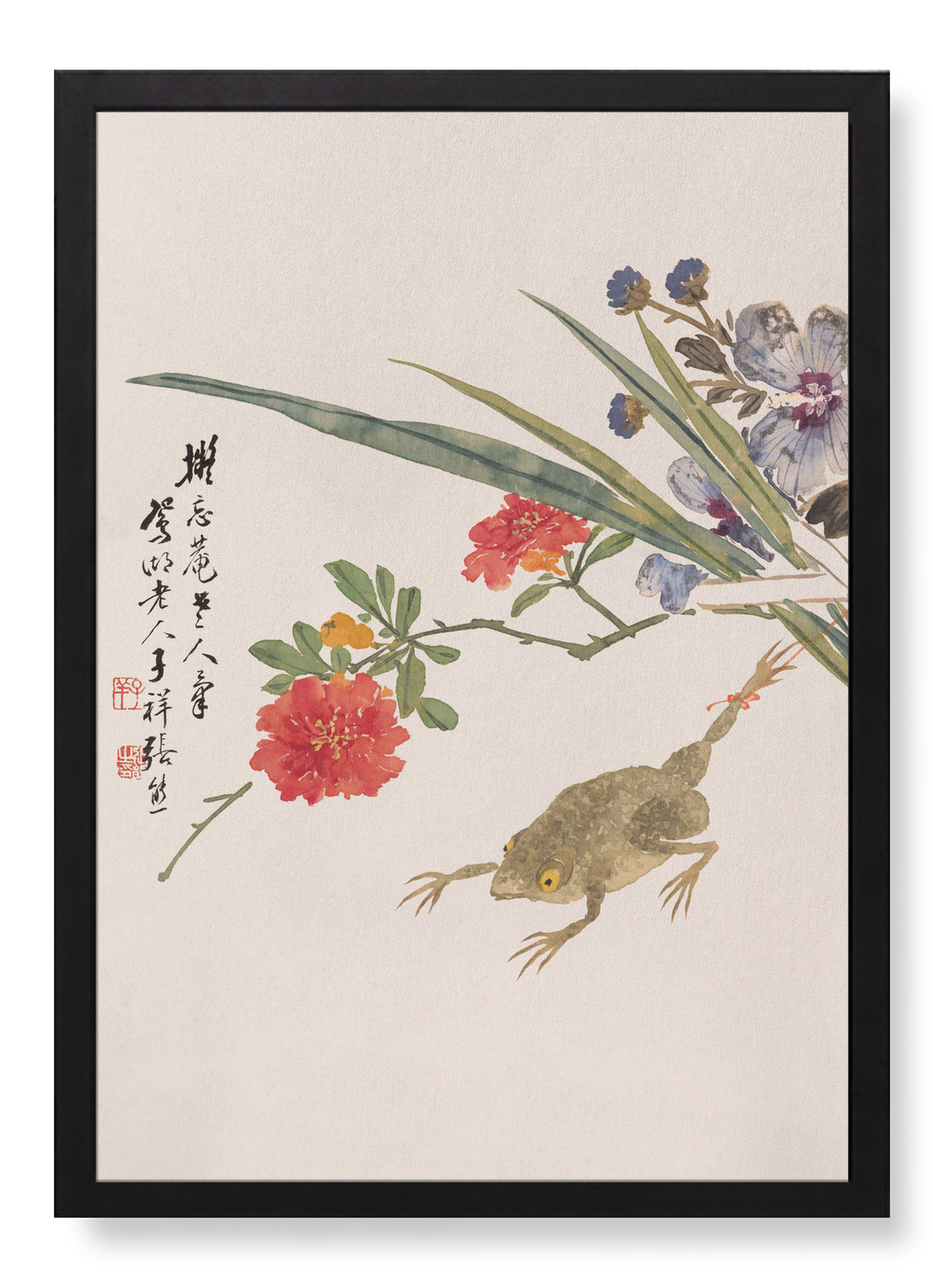 FLOWER AND TOAD (19TH C)