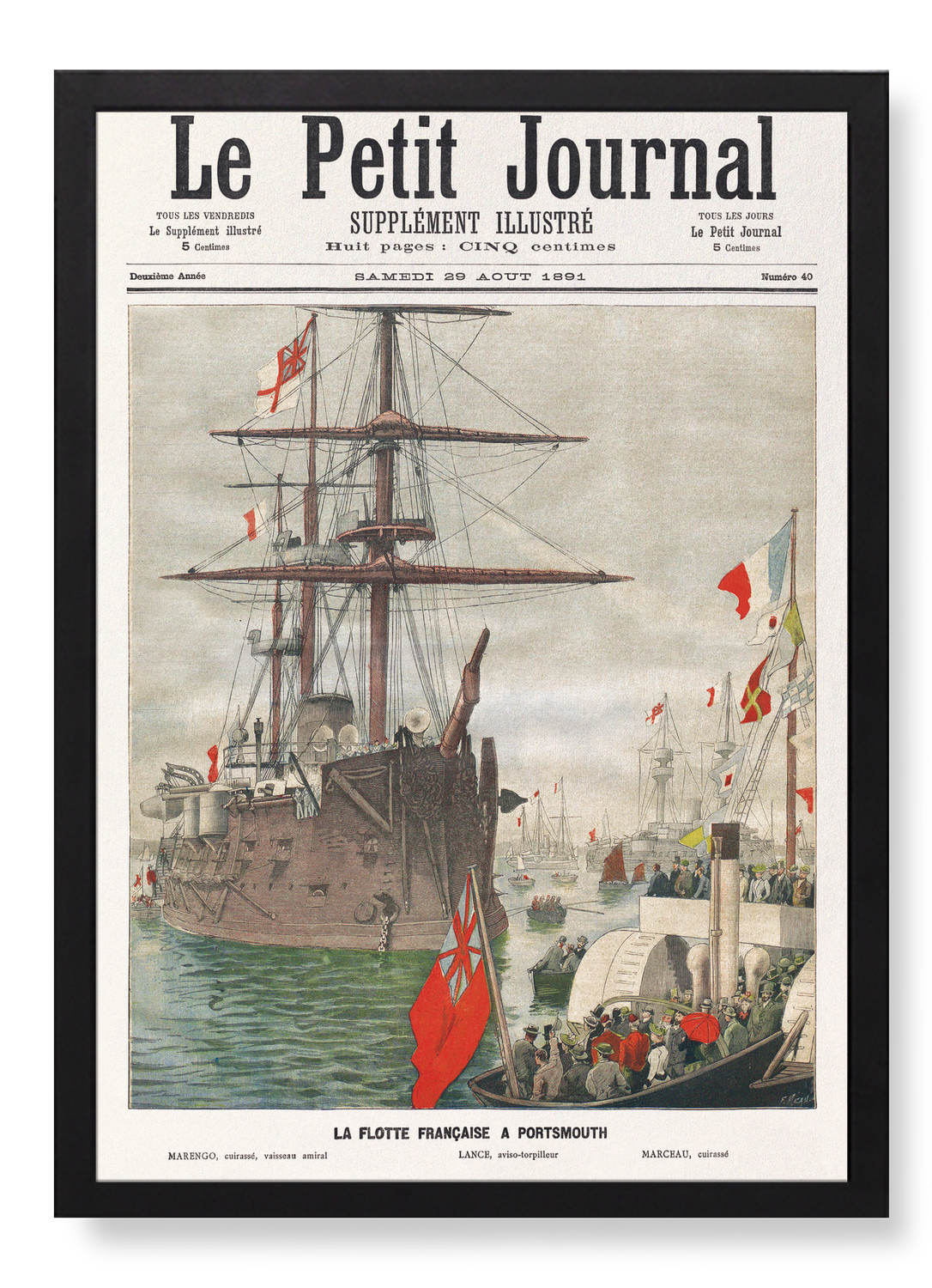 COUVERTURE DU PETIT JOURNAL (1891)