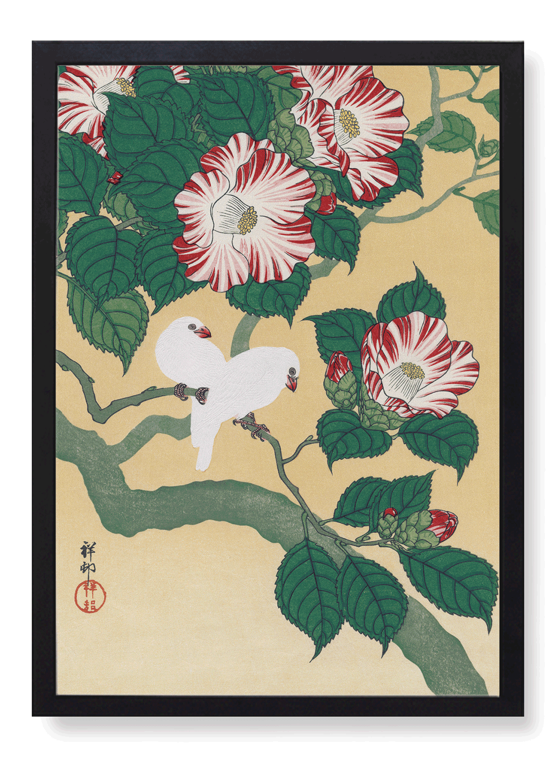 RICE BIRDS AND CAMELLIA