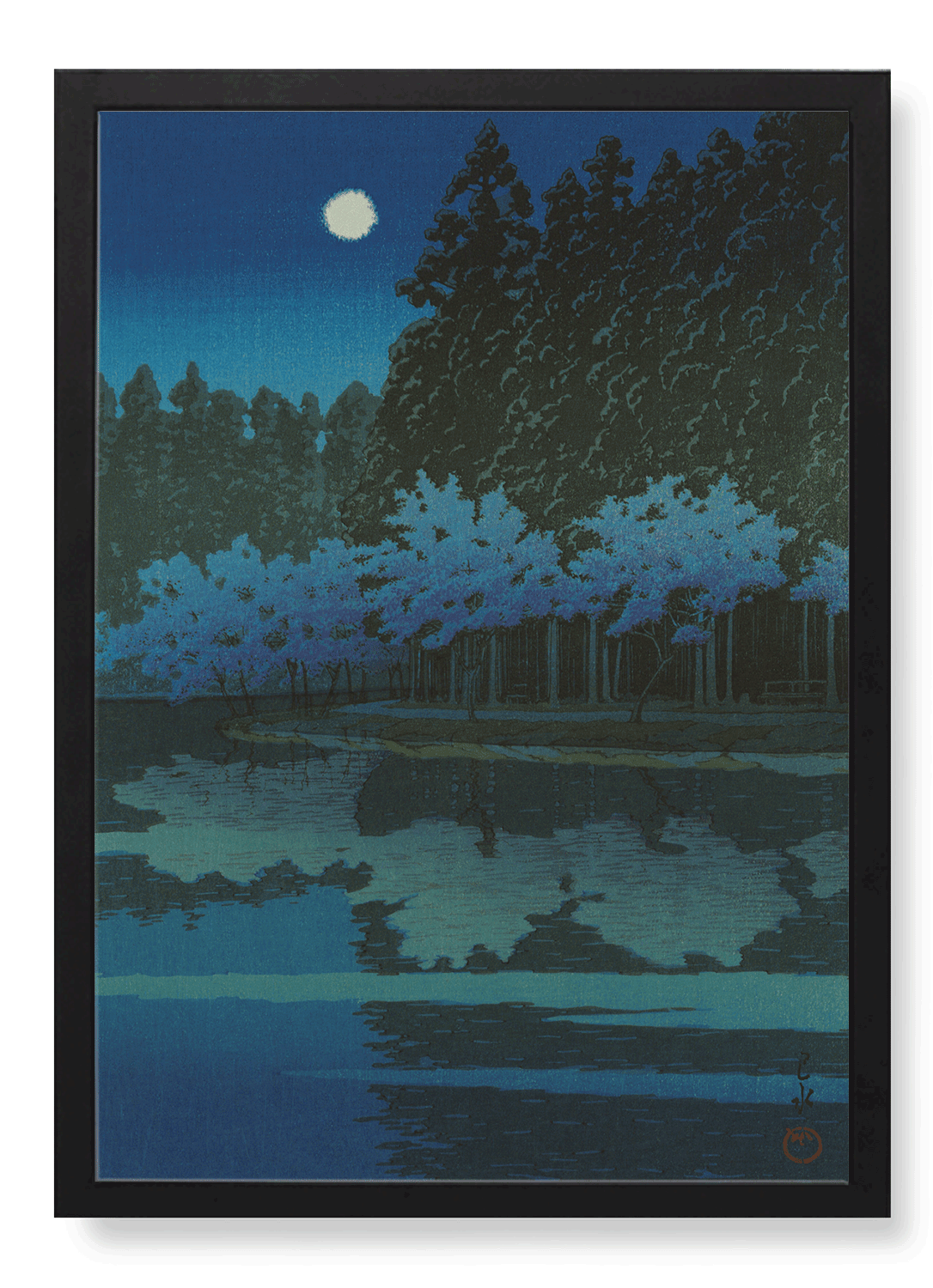 SPRING CHERRY BLOSSOMS AT NIGHT