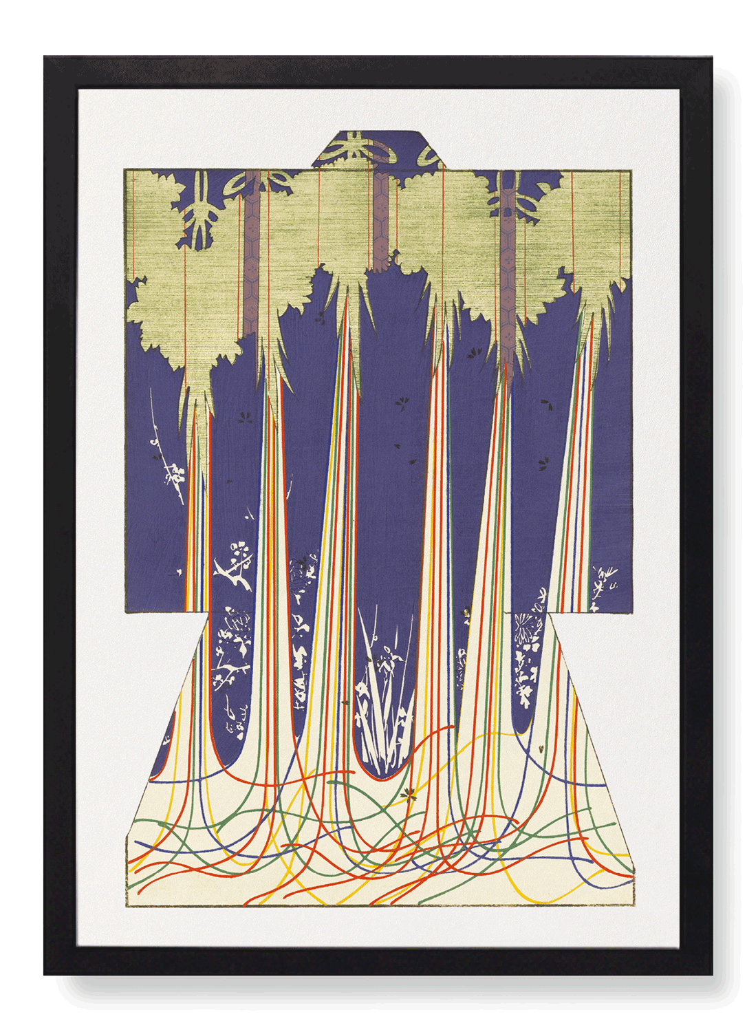 KIMONO OF FIVE COLOURED STRINGS OF BUDDHISM (1899)