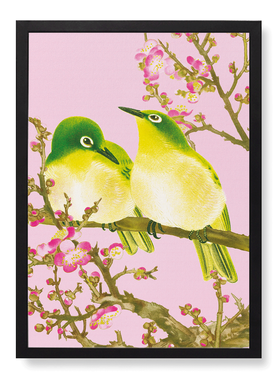 WARBLING WHITE-EYE WITH PLUM BLOSSOMS (C.1930)