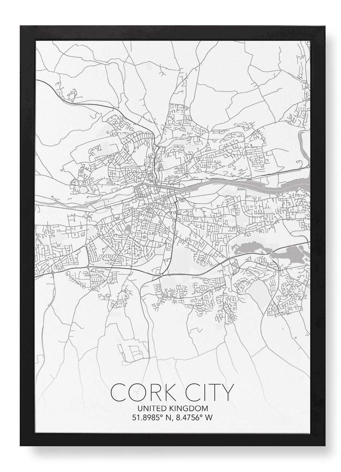 CORK CITY  FULL MAP
