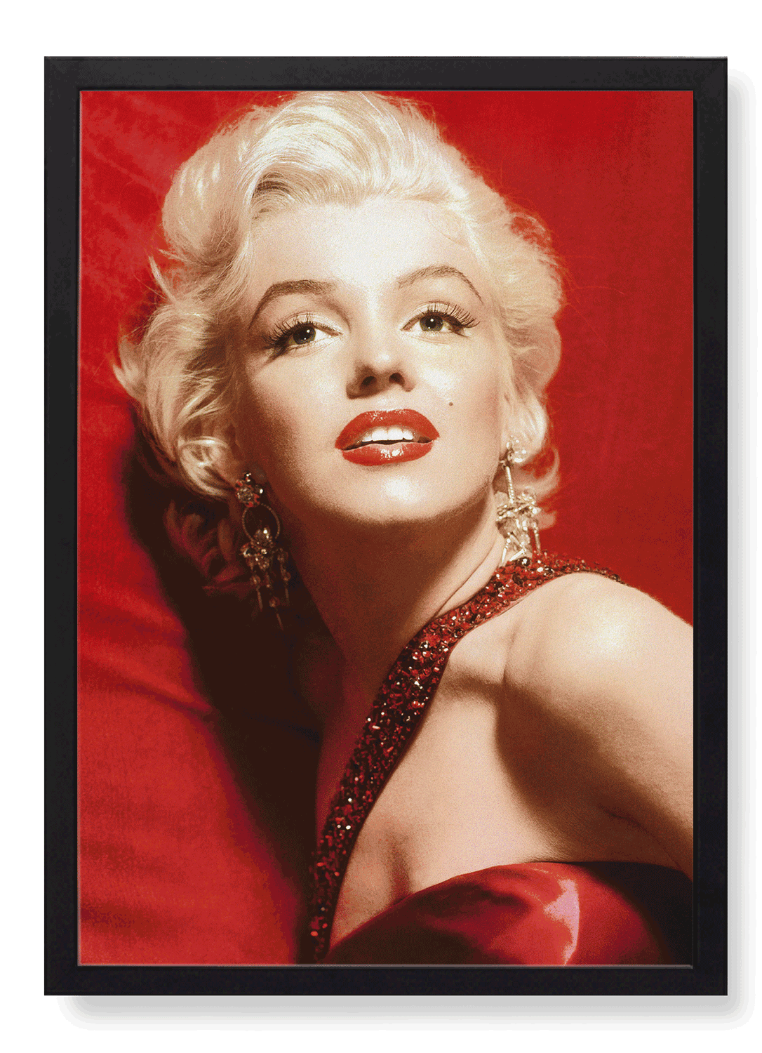 MONROE IN A RED DRESS